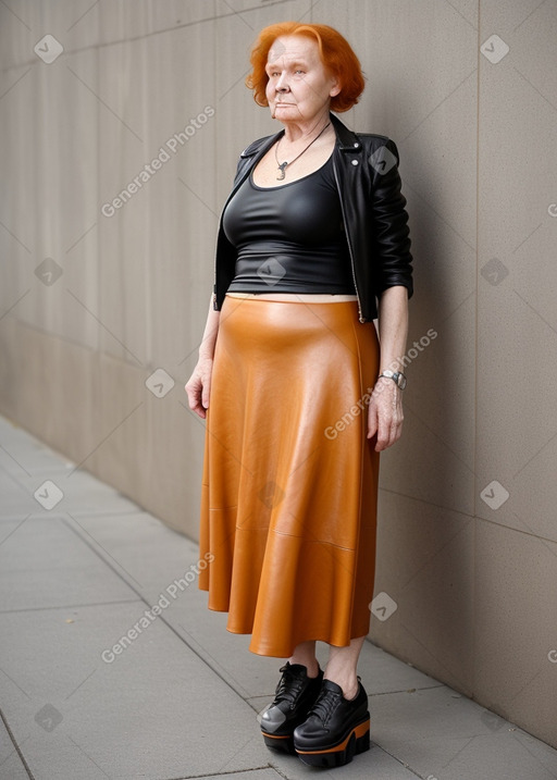 Latvian elderly female with  ginger hair