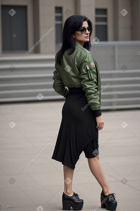 Iraqi 45 years female with  black hair