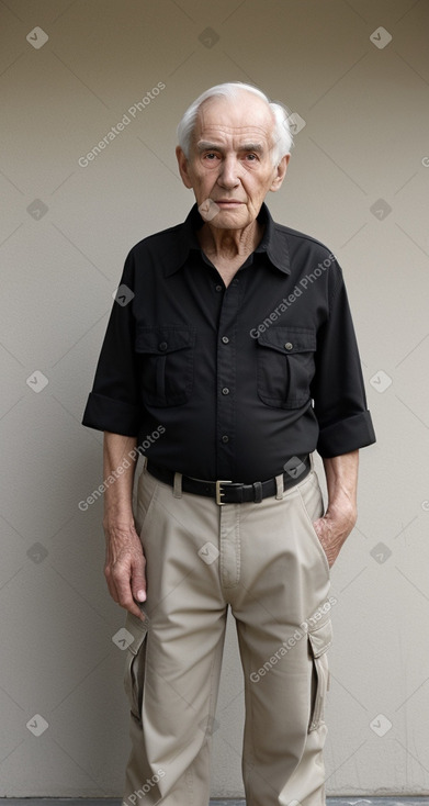 Slovenian elderly male with  black hair