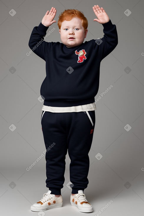 Panamanian infant boy with  ginger hair