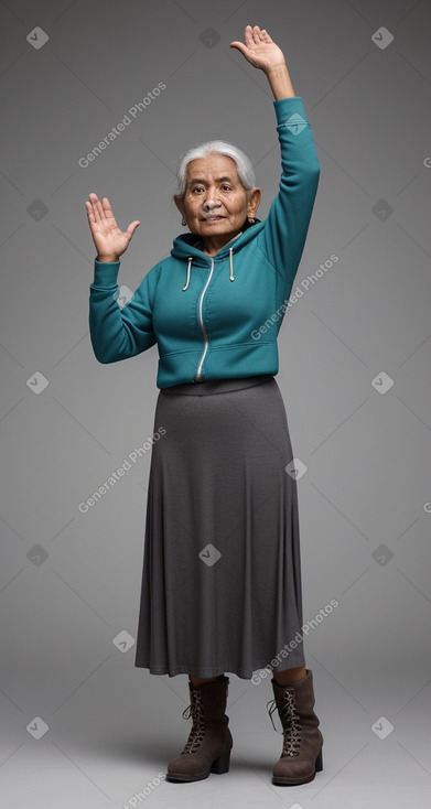 Nepalese elderly female with  gray hair