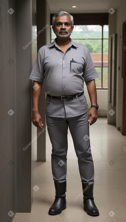 Sri lankan middle-aged male with  gray hair