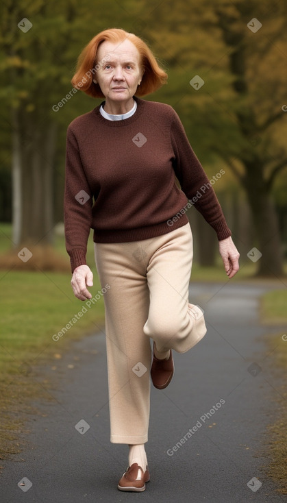 Dutch elderly female with  ginger hair