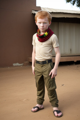 Zimbabwean child boy with  ginger hair