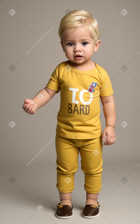 Panamanian infant boy with  blonde hair