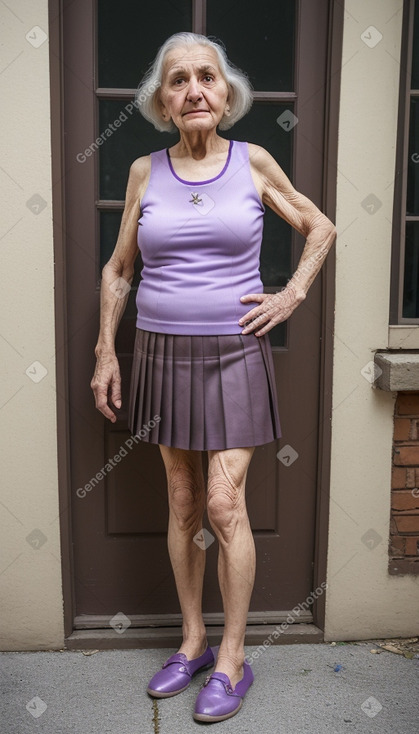 Georgian elderly female with  brown hair