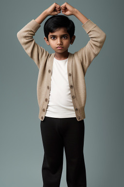 Bangladeshi child boy with  black hair