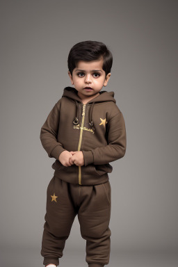 Pakistani infant boy with  brown hair