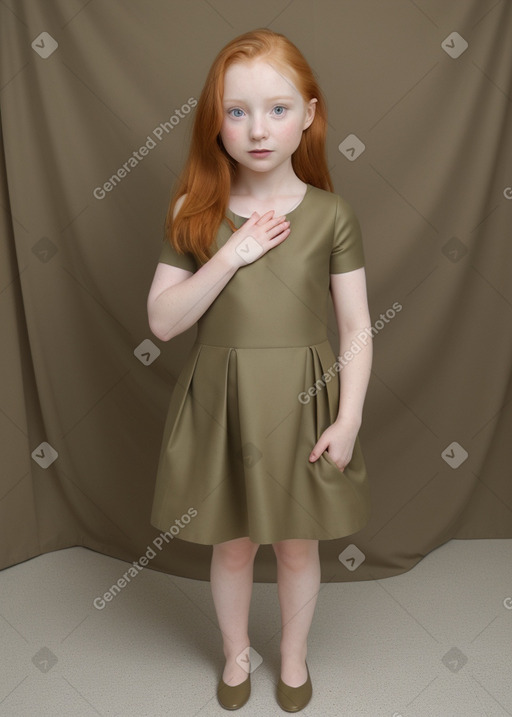 Child female with  ginger hair