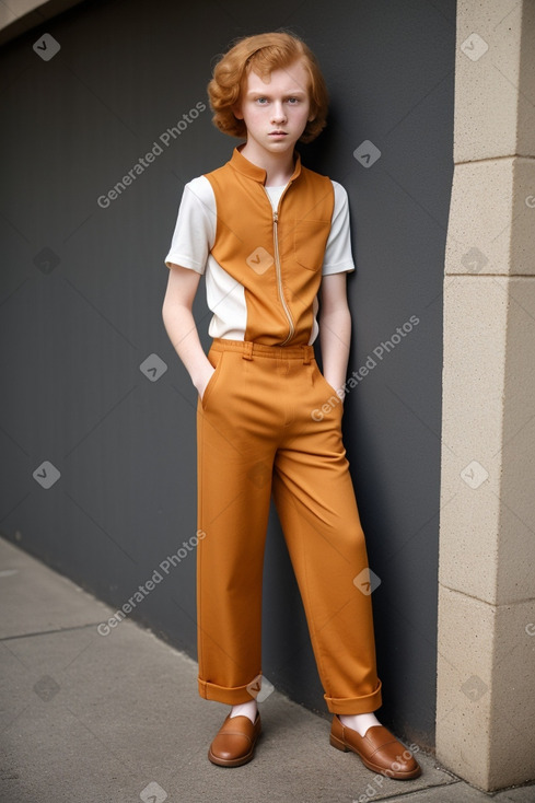 Belgian teenager boy with  ginger hair