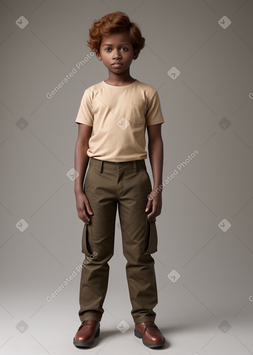 Child male with  ginger hair