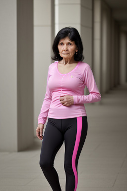 Uzbek elderly female with  black hair