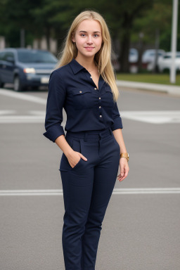 Young adult female with  blonde hair