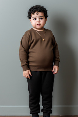 Moroccan infant boy with  black hair