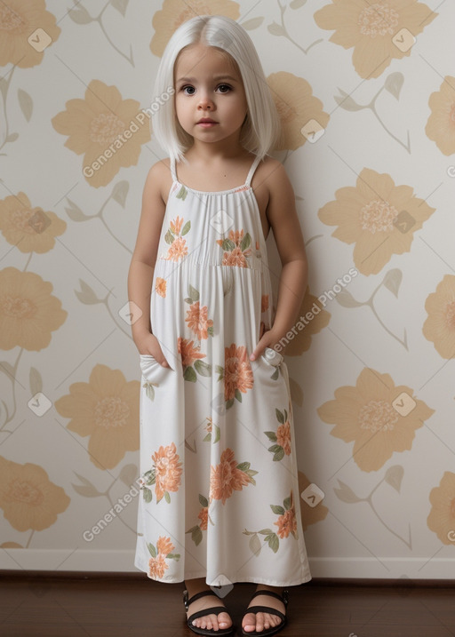 Puerto rican infant girl with  white hair