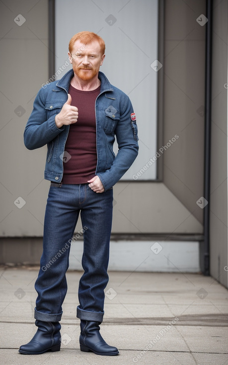 Belarusian middle-aged male with  ginger hair