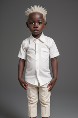 Ghanaian infant boy with  white hair