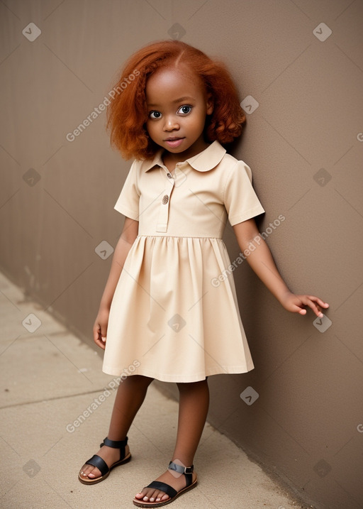 Nigerian infant girl with  ginger hair