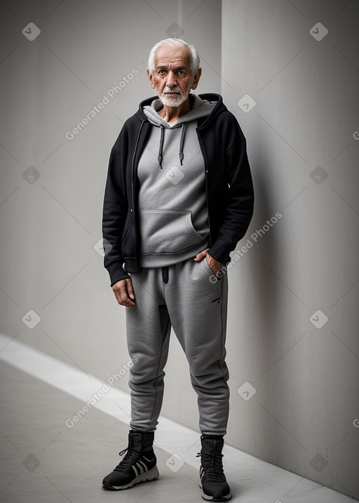 Syrian elderly male with  gray hair