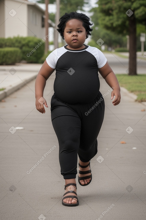 African american child girl with  black hair