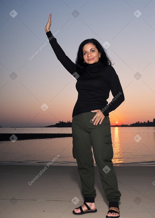 Arab 45 years female with  black hair