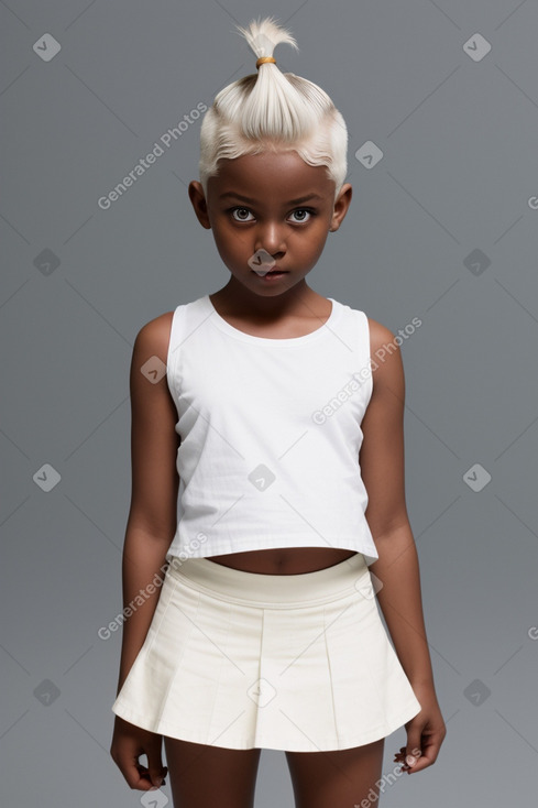 Child girl with  white hair