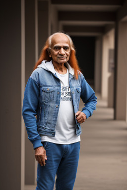 Indian elderly male with  ginger hair