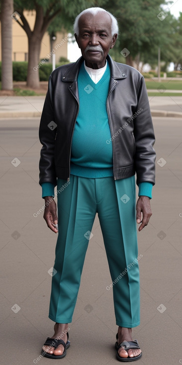 Sudanese elderly male with  black hair