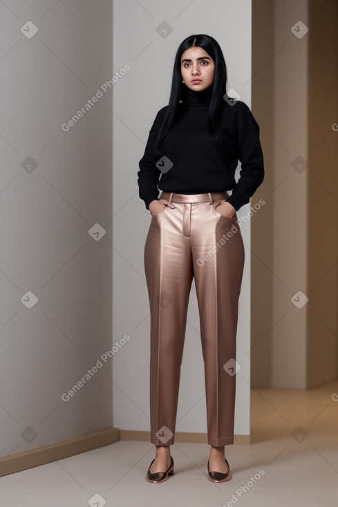 Emirati young adult female with  black hair