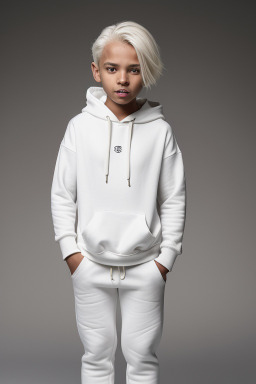 Child boy with  white hair