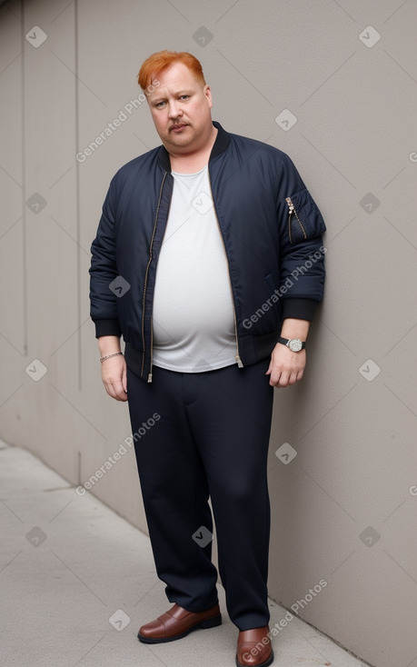 Polish middle-aged male with  ginger hair