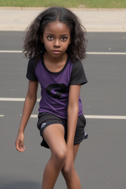 Child female with  brown hair