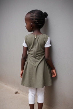 Tanzanian child girl with  gray hair