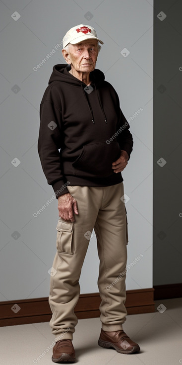 Russian elderly male with  black hair