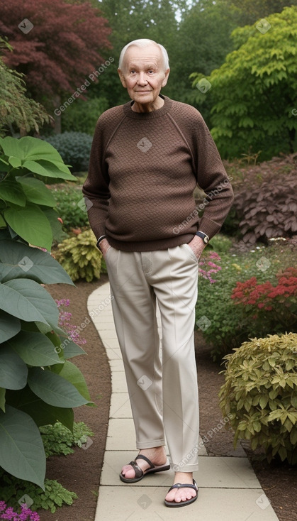 Finnish elderly male with  brown hair