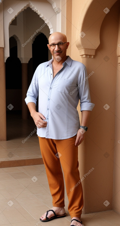 Moroccan middle-aged male with  ginger hair