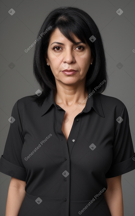 Venezuelan middle-aged female with  black hair