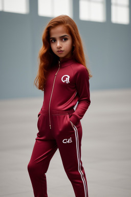 Qatari child girl with  ginger hair