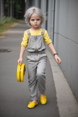 Finnish child boy with  gray hair