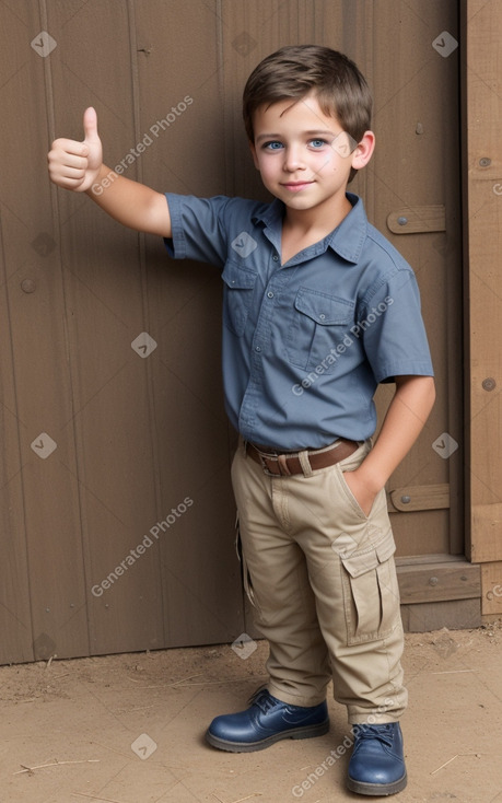 Hispanic child male with  brown hair