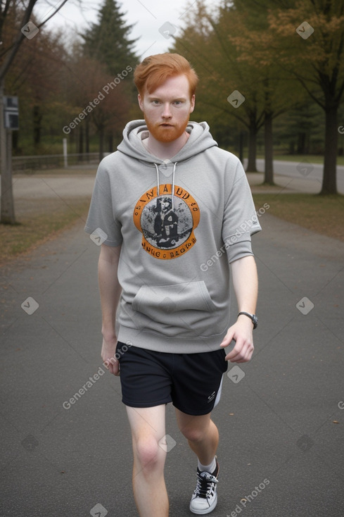 Canadian adult male with  ginger hair