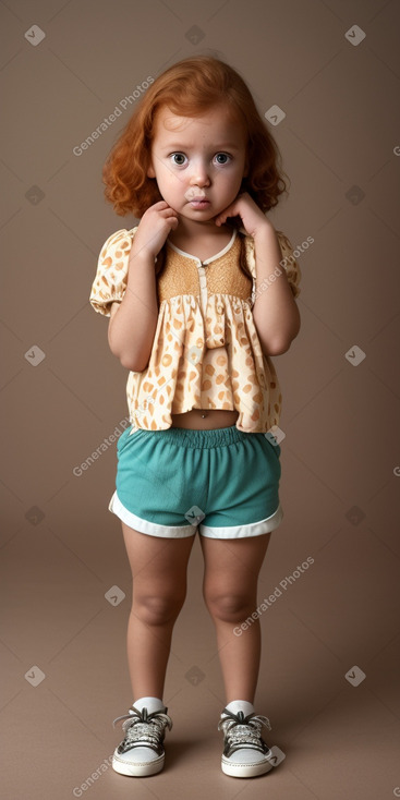 Malian infant girl with  ginger hair