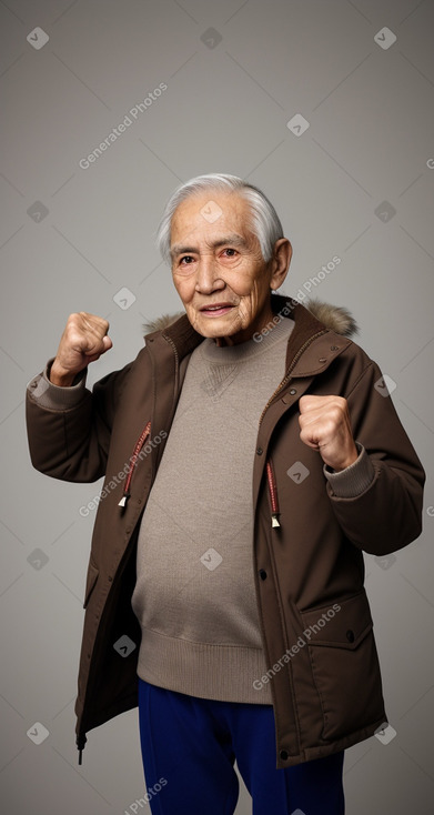 Bolivian elderly male with  brown hair