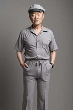 South korean 45 years male with  gray hair