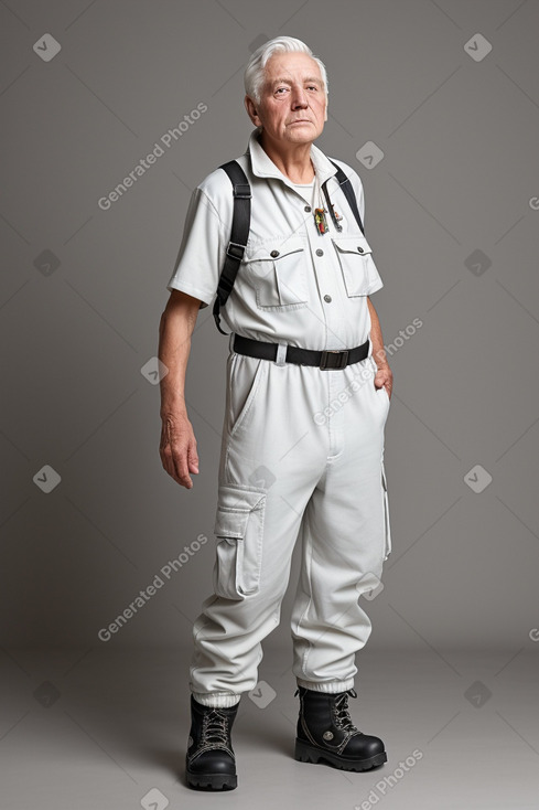 British elderly male with  white hair