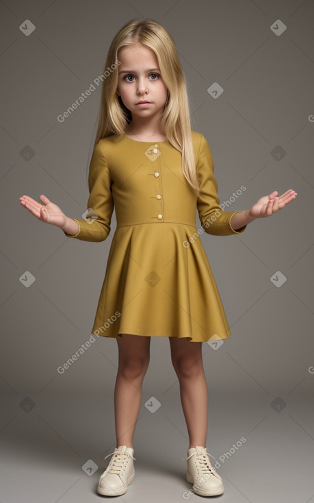 Child female with  blonde hair