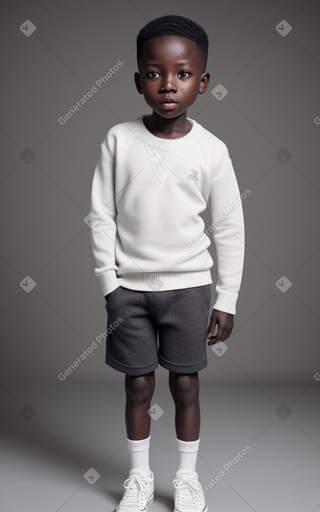 Ugandan child boy with  white hair