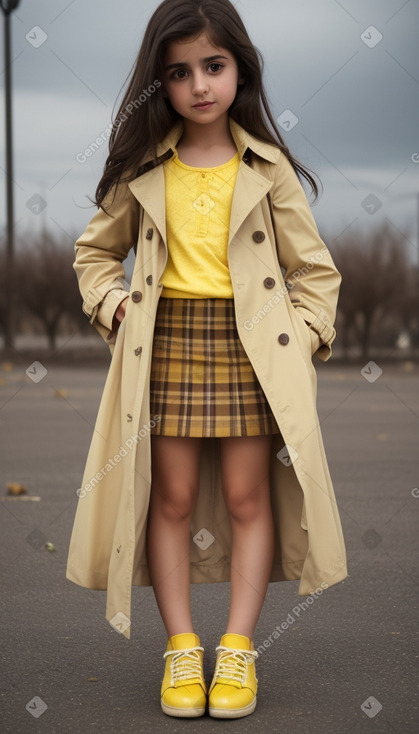 Armenian child female with  brown hair