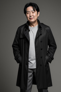 Korean middle-aged male with  black hair