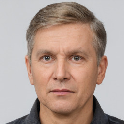 Neutral white adult male with short  brown hair and brown eyes